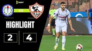 ملخص مباراة | الزمالك 4 -2 سموحة| في الدور الربع نهائي من كأس مصر