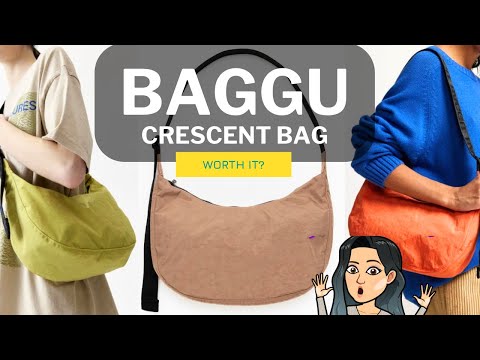 ❓💓❓💓BAGGU CRESCENT BAG - BAGGU BAG REVIEW WORTH IT? BAGGU CRESCENT MEDIUM SMALL SIZE COMPARISON