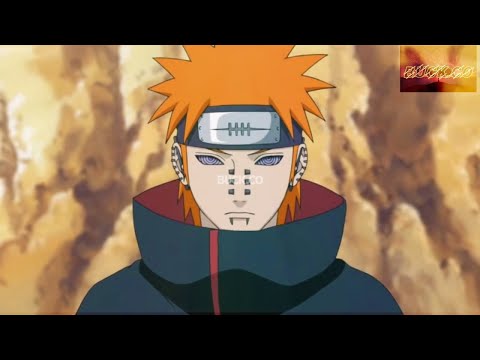 pain use SHINRA TENSEI to destroy the village of KONOHA and naruto first use sage mode