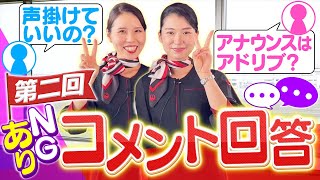 コメント回答してたら最後にCAの本音が見えました…【第二回】