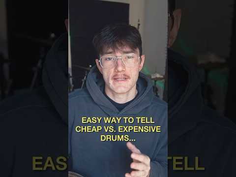 Easy way to tell cheap vs. expensive drums #drummer #drums #drumming #drumhardware #beginnerdrummer