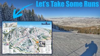 A POV skiing tour of Steamboat Ski Resort | no talking, no music