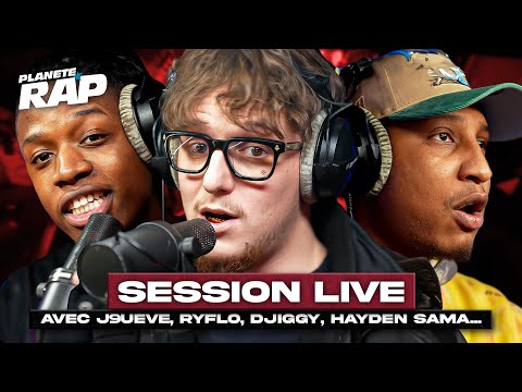 Session Live avec J9ueve, Ryflo, Djiggy, Hayden Sama, XÉNON 06, Wawess, Chakal & Jamso #PlanèteRap