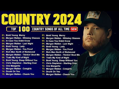 Country Music Playlist 2024 🦽 Luke Combs, Morgan Wallen, Chris Stapleton, Kane Brown, Jason Aldean