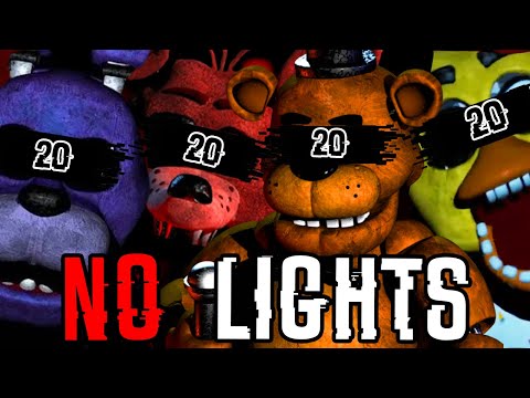 Can YOU Beat Five Night's At Freddy's 20/20/20/20 Mode With NO LIGHTS?