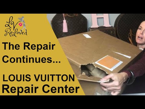 Louis Vuitton Train Case Restoration Journey / LV Repair Center Unboxing