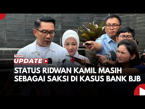 KPK Sebut Ridwan Kamil Masih Jadi Saksi di Kasus Bank BJB