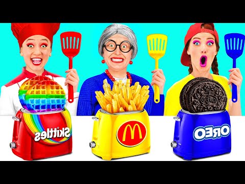 Me vs Grandma Cooking Challenge | Amazing Cooking Hacks by TeenTeam Challenge