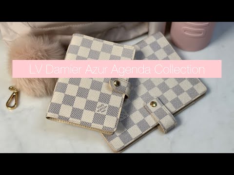 LV Damier Azur Agendas • LV Small ring agenda • LV Médium Ring Agenda