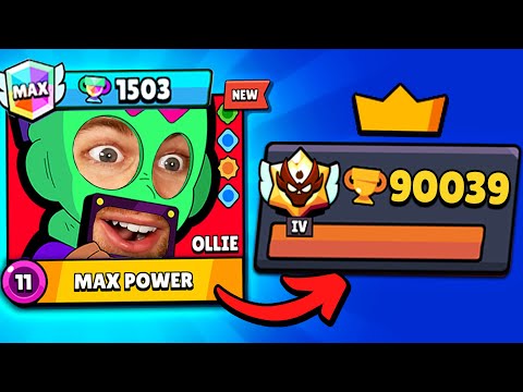 I pushed Ollie to get 90,000 Trophies in Brawl Stars!