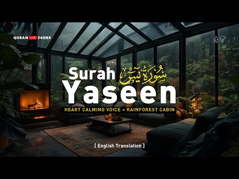 Yasin Surah Full (Surah Yaseen) سورة يس | Heart Calming voice & Rainforest Cabin