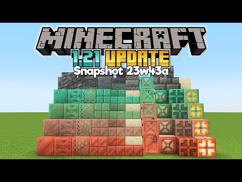 Finding New Copper & Tuff Blocks in Survival! ▫ Minecraft 1.21 Update, Snapshot 23w42a