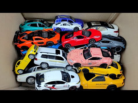 Box Full of Model Cars -Mazda Mx5, Koenigesgg Jesko, Lamborghini Scv12, Byd Yang Wang U8, Toyota Car