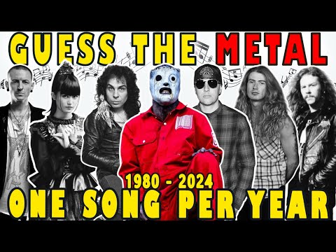 Guess The Song by Riff - One Song Per Year 🎶 Rock & Metal 🎸 1980 - 2024 Metal Songs Everyone Knows