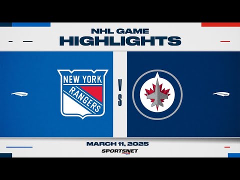 NHL Highlights | Jets vs. Rangers - March 11, 2025