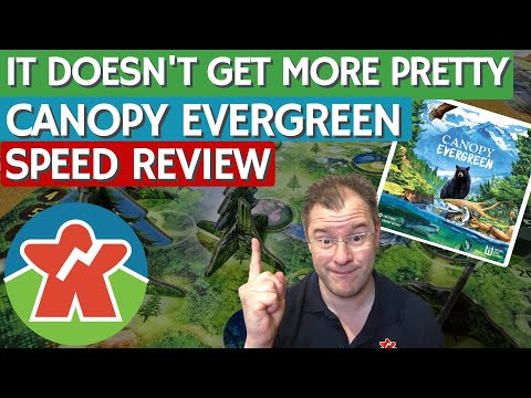 Canopy Evergreen - Board Game Review - It Doesn't Get More Pretty!