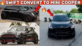 Swift Facelift को बाना दिया Mini Cooper😱🔥 Black Swift 2024 Facelift Modified 20inch Alloy wheels