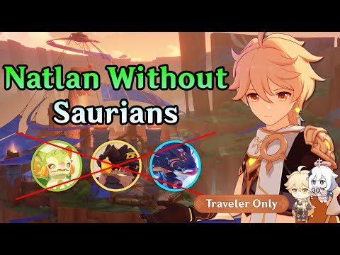 Natlan Without Saurians?! A New Insane Genshin Challenge | Traveler-san #30