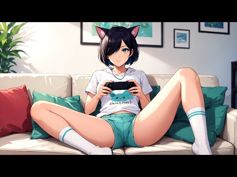 Gaming with your waifu 🎮 Relaxing Chillwave Beats - to game and focus