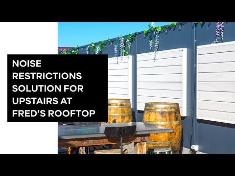 Noise Restrictions Solution for Upstairs at Fred's Rooftop Bar | ModularWalls