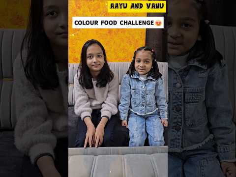 Color Food Challenge with Aayu Vanu 🍓🍆😍   #aayuandvanu #shorts #youtubeshorts #viralvideo  #ytshorts