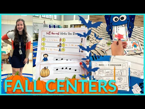 Elementary Music CENTERS for Fall + Halloween