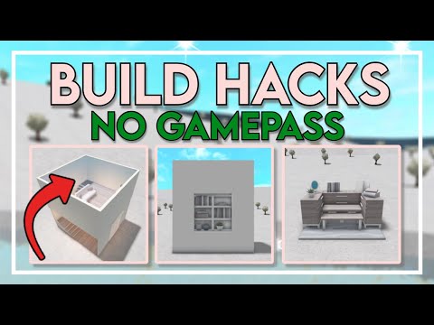 10 NO GAMEPASS Building Hacks in Bloxburg (Roblox)