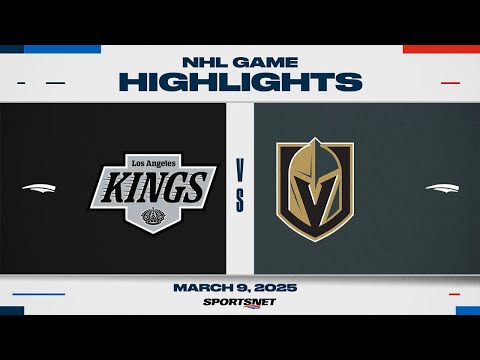 NHL Highlights | Kings vs. Golden Knights - March 9, 2025