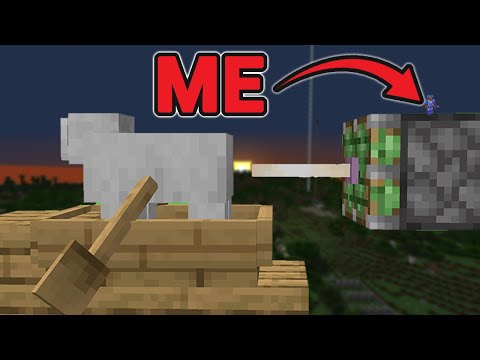 Building a MASSIVE sheep fricker in Survival Minecraft! !hof