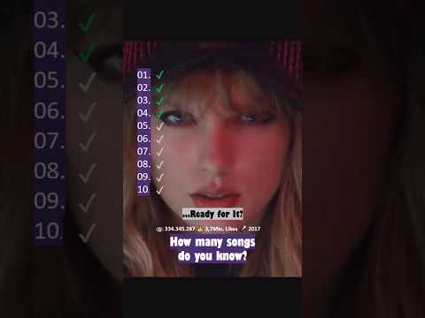 How Many Taylor Swift Songs Do You Know?!! Song Challenge! Part 1 #shorts #taylorswift