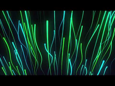 Glowing Green Lines Looping Background - FREE Motion Graphic Screensaver HD