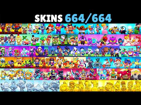 I Spent $13,701 to unlock EVERY SKIN in Brawl Stars... (664 skins)