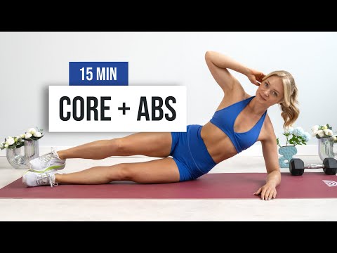 15 MIN KILLER STRONG CORE + ABS Workout - With Weights, Low Impact Home Workout