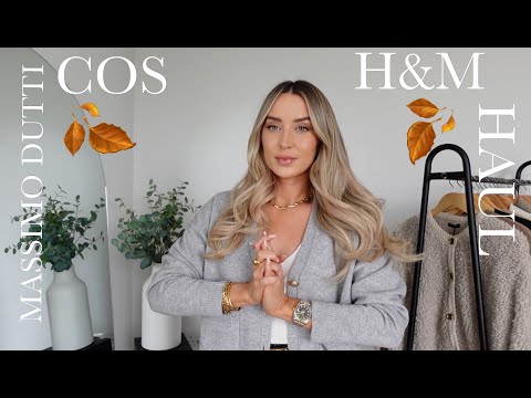 MASSIMO DUTTI, H&M, COS, MONICA VINADER AUTUMN TRY ON HAUL | ad | Freya killin