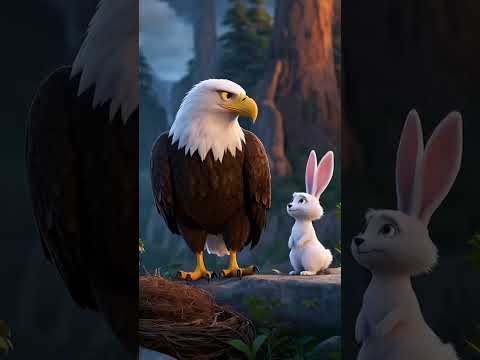 Brave Eagle Saves a Rabbit from a Tiger’s Attack! 🦅🐰😱