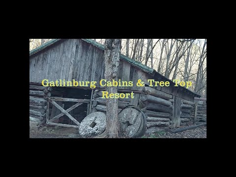 GATLINBURG. Marie and I touring through Gatlinburg cabins and TREETOP RESORT