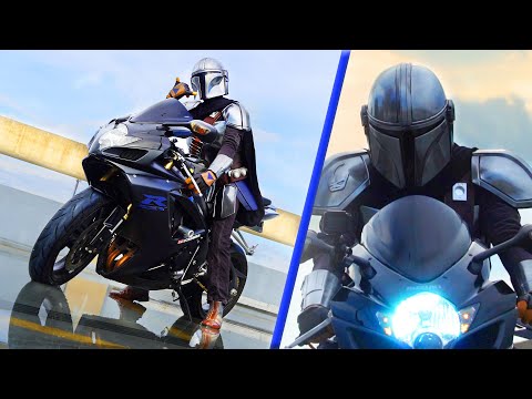 Mando On A MOTORCYCLE!