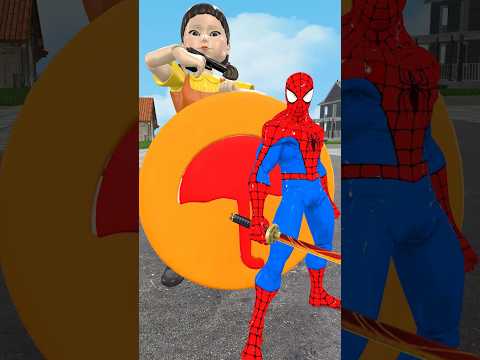 Spider Man sword vs Squid Game season 2 #spiderman #squidgame #marvel #sword