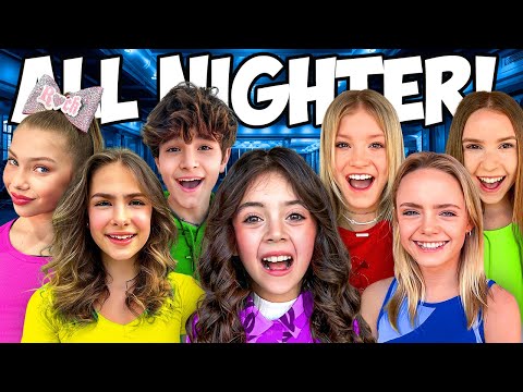 ALL NIGHTER IN A TRAMPOLINE PARK! Ft/@TheNinjaFam @FunSquadFamily @annamcnulty