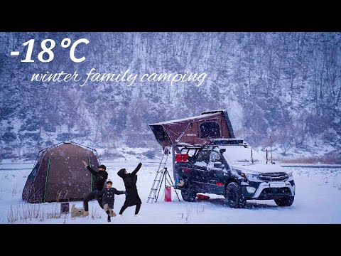 S2-EP2] -18℃ white Christmas family winter camping l 강원도 캠핑 기록