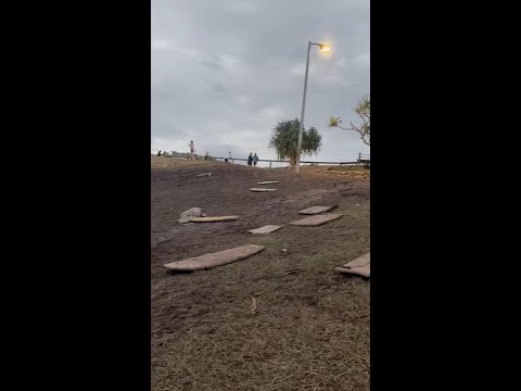 Queenslanders furious at the state of local hill following viral mudslide