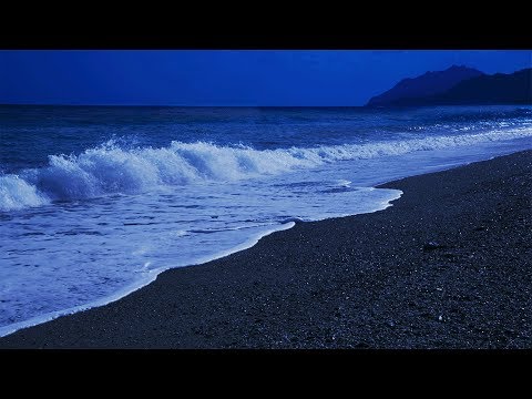 Sleepy Waves at Night On S'Abba e s'Ulimu Beach - Sounds of The Sea for Deep Sleeping