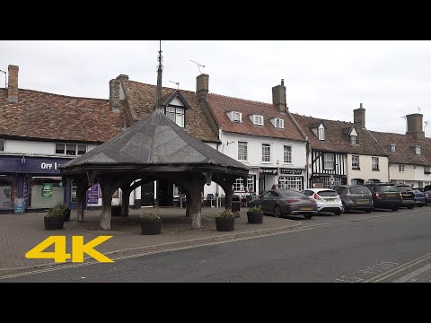 Mildenhall Walk: Town Centre【4K】