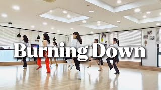 Burning Down Line Dance | Intermediate | #대한라인댄스연맹 | #경남본부 | #장유라인댄스 | #KLDF