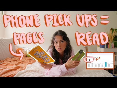 Reading a page for every time I picked up my phone for a week | READING VLOG