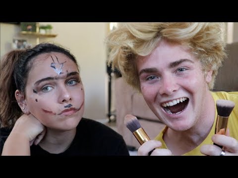 Boyfriend does My Makeup