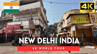 🇮🇳New Delhi 4k walk - India 4K Morning Walking Tour｜Oct 2024