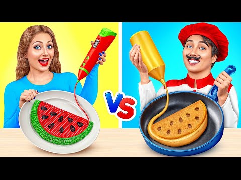 Fantastic 3d Pen vs Pancake Art Challenge | Funny Challenges by Multi DO Smile