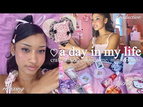 day in my life + craft with me! ♡