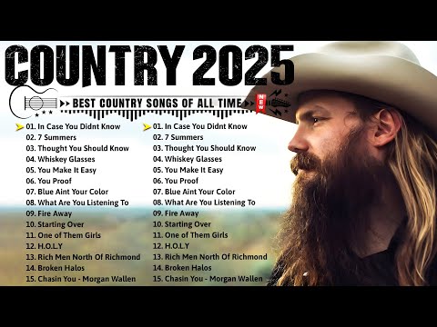 Country Songs 2025 - Chris Stapleton, Morgan Wallen, Luke Combs, Brett Young, Luke Bryan, Kane Brown